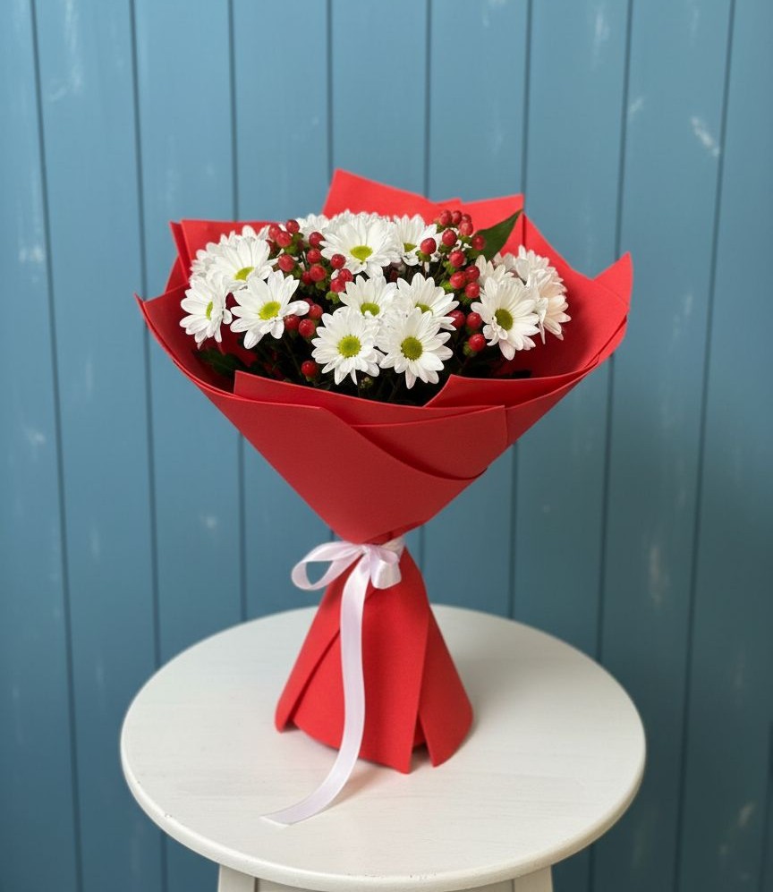 Букет цветов из: Хризантемы в Мокроусово