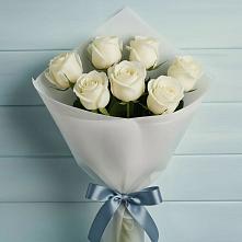 Букет 7 Белых роз Эдлесс Лав #REPLACE_PRED# Мокроусово