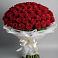 Букет 101 Красная роза Блэк Мэджик в Мокроусово