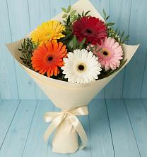 Букет цветов из:  Герберы в Мокроусово