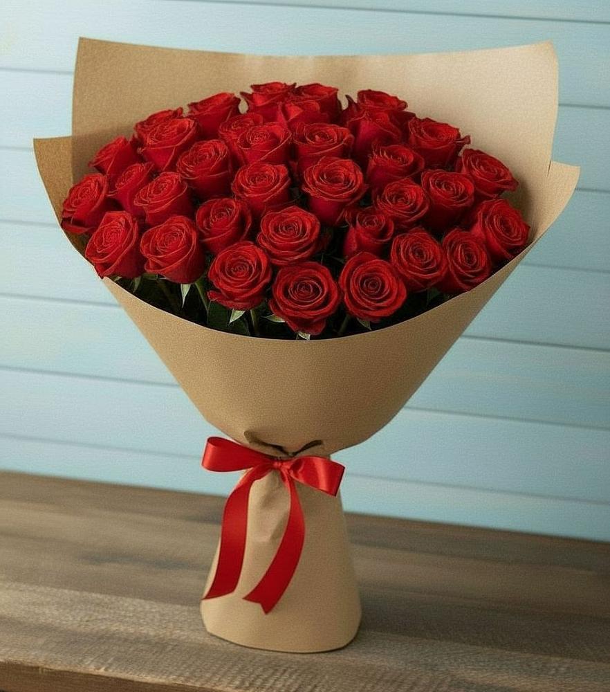 Букет Красные розы Милано в Мокроусово