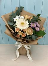 Букет цветов из:  Герберы и Хризантемы в Мокроусово