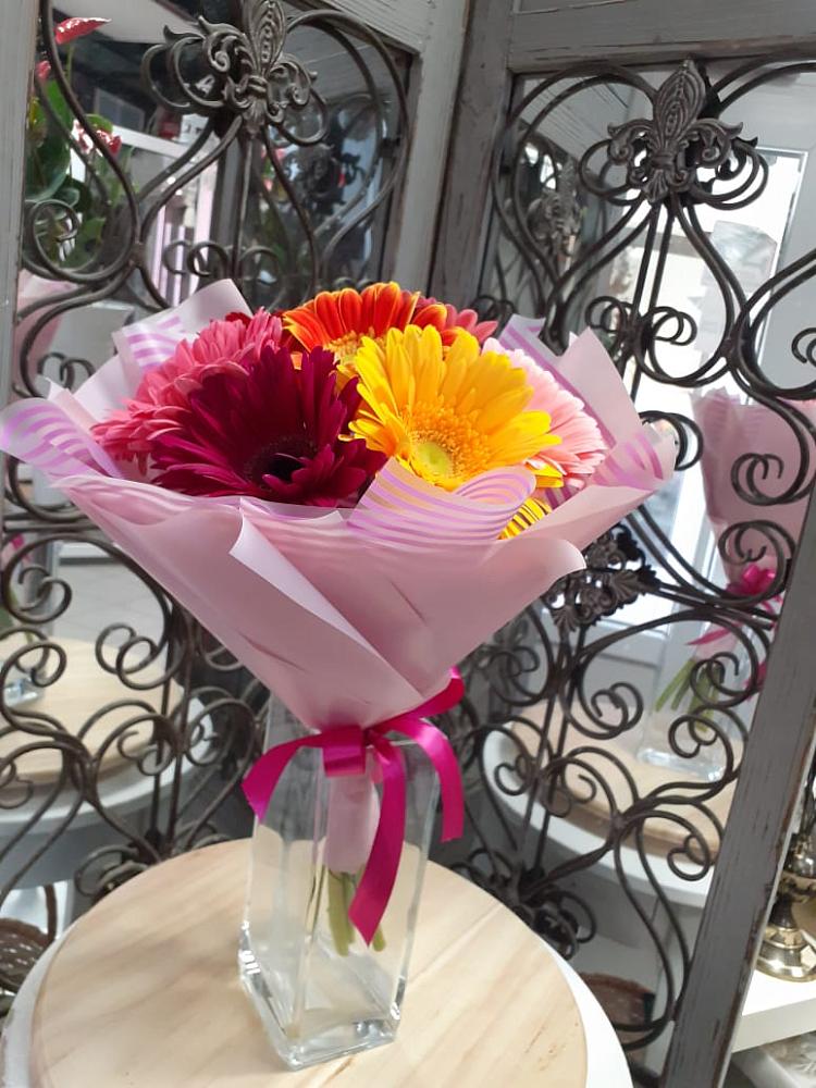 Букет цветов из: Герберы в Мокроусово