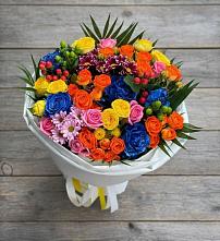 Букет цветов из:  Розы и Хризантемы в Мокроусово