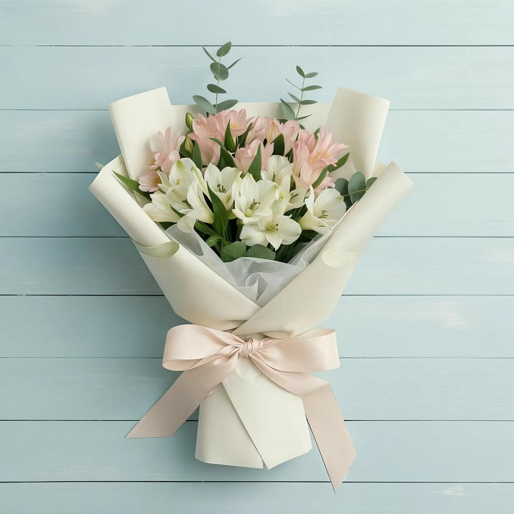 Букет цветов из: Альстромерии в Мокроусово