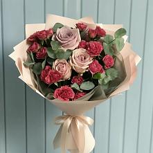 Букет цветов из:  Гвоздики и Розы #REPLACE_PRED# Мокроусово