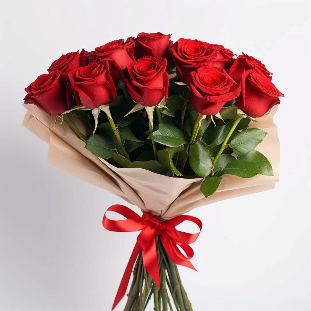 Букет 11 Красных роз Эдлесс Лав в Мокроусово